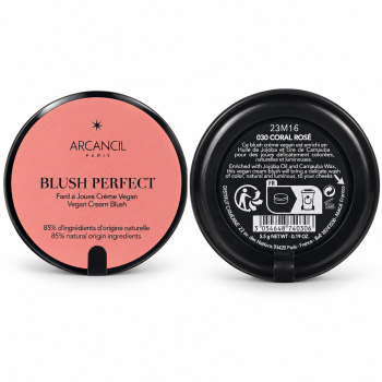 Arcancil Paris Blush Perfect 030 Coral Rose kreminiai skaistalai, 5,5 g